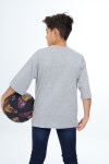 Erkek Çocuk Pile Detaylı T-Shirt 9-14 Yaş Lx7065
