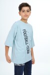 Erkek Çocuk Pile Detaylı T-Shirt 9-14 Yaş Lx7065