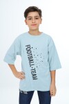 Erkek Çocuk Pile Detaylı T-Shirt 9-14 Yaş Lx7065