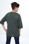Erkek Çocuk Pile Detaylı T-Shirt 9-14 Yaş Lx7065