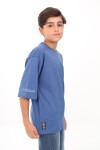 Erkek Çocuk Yazı Baskılı Basic T-Shirt 9-14 Yaş Lx7073
