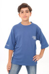 Erkek Çocuk Yazı Baskılı Basic T-Shirt 9-14 Yaş Lx7073