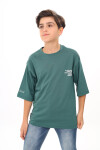 Erkek Çocuk Yazı Baskılı Basic T-Shirt 9-14 Yaş Lx7073
