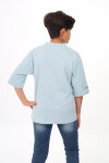 Erkek Çocuk Yazı Baskılı Basic T-Shirt 9-14 Yaş Lx7073