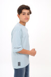 Erkek Çocuk Yazı Baskılı Basic T-Shirt 9-14 Yaş Lx7073
