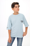 Erkek Çocuk Yazı Baskılı Basic T-Shirt 9-14 Yaş Lx7073