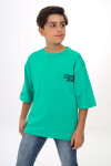 Erkek Çocuk Yazı Baskılı Basic T-Shirt 9-14 Yaş Lx7073