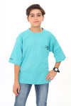 Erkek Çocuk Yazı Baskılı Basic T-Shirt 9-14 Yaş Lx7073