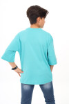 Erkek Çocuk Yazı Baskılı Basic T-Shirt 9-14 Yaş Lx7073