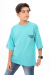 Erkek Çocuk Yazı Baskılı Basic T-Shirt 9-14 Yaş Lx7073