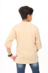Erkek Çocuk Yazı Baskılı Basic T-Shirt 9-14 Yaş Lx7073