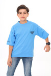 Erkek Çocuk Yazı Baskılı Basic T-Shirt 9-14 Yaş Lx7073