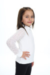 Kız Çocuk Bady Sweatshirt-Kolları Tüllü 6-13 Yaş 9311