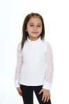 Kız Çocuk Bady Sweatshirt-Kolları Tüllü 6-13 Yaş 9311