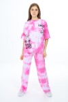 Kız Çocuk Batik Baskılı Takım 7-12 Yaş Px035