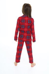 Kız Çocuk Ekose Pijama Takımı 3-7 Yaş 0147