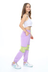 Kız Çocuk File Dizli Jogger Pantolon 10-15 Yaş 1023