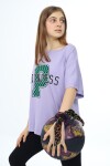 Kız Çocuk Harf Ve Yazı Baskılı T-Shirt 9-14 Yaş Lx5032