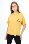 Kız Çocuk Kalp Baskılı T-Shirt 9-14 Yaş Lx5013