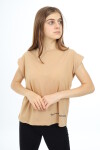 Kız Çocuk Kolsuz T-Shirt 9-14 Yaş Lx003