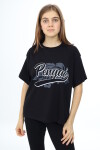 Kız Çocuk Yazı Baskılı T-Shirt 9-14 Yaş Lx001