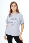 Kız Çocuk Yazı Baskılı T-Shirt 9-14 Yaş Lx001