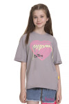Kız Çocuk Kalp Baskılı T-Shirt 8-14 Yaş