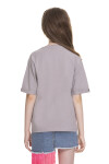 Kız Çocuk Kalp Baskılı T-Shirt 8-14 Yaş