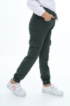 Kız Çocuk Kargo Cepli Gabardin Jogger Pantolon 5-12 Yaş Lx512