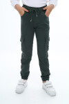 Kız Çocuk Kargo Cepli Gabardin Jogger Pantolon 5-12 Yaş Lx512
