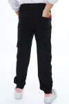 Kız Çocuk Kargo Cepli Gabardin Jogger Pantolon 5-12 Yaş Lx512