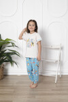 Kız Çocuk Make Wish Pandacık Baskılı Pijama Takımı 11-15 Yaş 6080