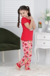 Kız Çocuk Meyve Baskılı Pijama Takımı 3-11 Yaş 6073-74