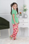Kız Çocuk Meyve Baskılı Pijama Takımı 3-11 Yaş 6073-74