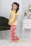 Kız Çocuk Meyve Baskılı Pijama Takımı 3-11 Yaş 6073-74