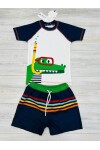 Erkek Çocuk 2li  Plaj Takımı (Şort-Tişört) 3-10 Yaş 007