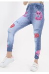 Kız Çocuk Jean Görünümlü Tayt 2-7 Yaş mx003