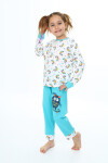 Kız Çocuk Unicorn Baskılı Pijama Takımı 3-11 Yaş 0159