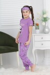 Kız Çocuk Uyku Bantlı-Pandalı Pijama Takımı 3-11 Yaş 6063-64