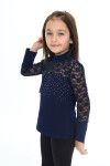 Kız Çocuk Dantel Detaylı Bady T-shirt Px 5132