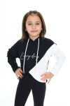 Kız Çocuk Crop Kapüşonlu Sweatshirt Px 9332.2