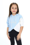 Kız Çocuk Crop Kapüşonlu Sweatshirt Px 9332.2