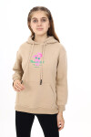Kız Çocuk Tavşan Baskılı Kapüşonlu Sweatshirt Px872.3