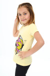 Kız Çocuk Kelebek Baskılı T-Shirt Pz106.1