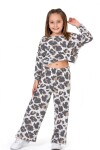 Kız Çocuk 2li Triko Takım (Pantolon+Crop Kazak) 12127
