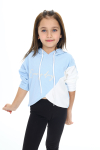 Kız Çocuk Kolları Welsoft Garnili Sweatshirt 12314
