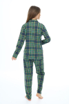 Kız Çocuk Ekose Pijama Takımı 12165