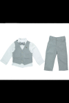 Erkek Bebek 4lü Takım Set (Pantolon+Gömlek+Yelek+Papyon) 12389