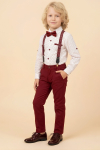 Erkek Çocuk 4lü Takım Set (Pantolon+Gömlek+Askılı Kemer+Papyon) 12660
