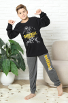 Erkek Çocuk Pijama Takımı %100 Pamuk İnterlok Kumaş 12447